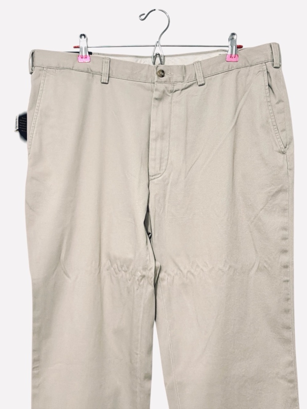 Polo Ralph Lauren Pants Beige Classic Fit Chino Straight Flat Front Size 38x36 - Picture 3 of 8